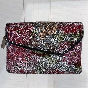 Hobo The Original Leather Multicolor Envelope Clutch Bag